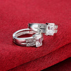 Sterling Silver Plated  Earrings Clip On AAA Zirconia Push Back .68" L416