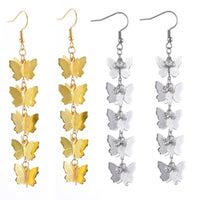 Dangle Earrings Pendant Stainless Steel Earring Hooks Butterfly Gold Silver Z301