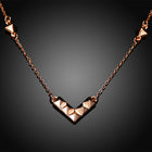 Rose Gold Plated Necklace Pendant Drop 21 Inches 1MM Lobster Clasp B156