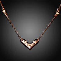 Rose Gold Plated Necklace Pendant Drop 21 Inches 1MM Lobster Clasp B156