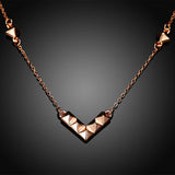 Rose Gold Plated Necklace Pendant Drop 21 Inches 1MM Lobster Clasp B156