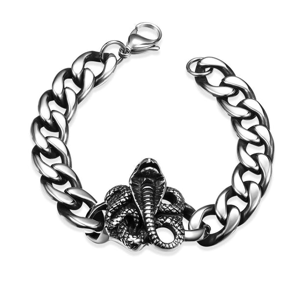 Stainless Steel Bracelet 8 Inches 13MM Lobster L411