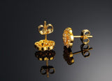 Gold Plated Earring  Flower  AAA Cubic Zirconia Women's G206