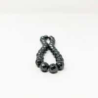 Hematite Non-Magnetic Bracelet Mens Womens Unisex Adjustable Size Black X38