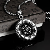 Stainless Steel Necklace Pendant Star Of David Biker 23" 3.5MM Lobster B251