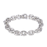 304 Stainless Steel Chain Bracelet Lobster Clasp Stainless Steel 7.8 8x2mm P285