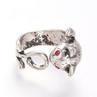 Alloy Ring Squirrel Adjustable Cat Antique Silver Size 6 Adjustable 16mm P435