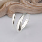 Sterling Silver Drops Plain Band Ring Size 8 B6