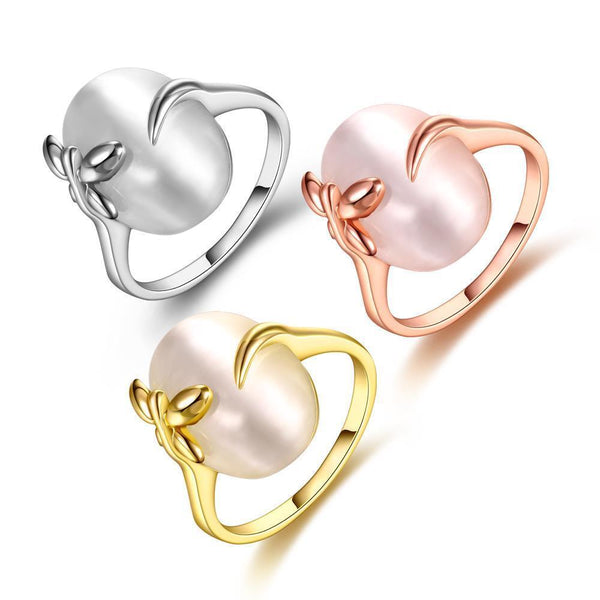 Rose Gold Platinum Plated Fashion Ring For Women B288