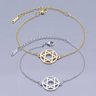 Stainless Steel Bracelet for Jewish Lobster Star of David Silver Ajustable Z211