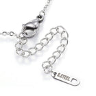Stainless Steel Pendant Necklaces Lobster Feather Silver 16.5'' 42cm Z570