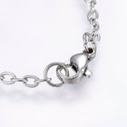 Stainless Steel Charm Bracelet Lobster Heart Gold Silver Color 7.8" 2.5mm A69