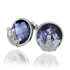 White Gold Zirconia Stud Earrings L73