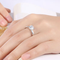 Platinum Plated Fashion Ring AAA Zirconia Women B338