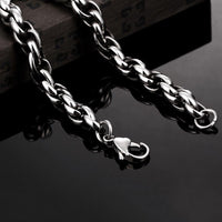 Stainless Steel Bracelet 8.5 Inches 8MM Lobster  L417