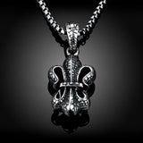 Stainless Steel Necklace Pendant Cross Biker Gothic 23" 3.5MM Lobster Clasp B224