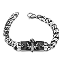 Stainless Steel Bracelet 8.5 Inches 9MM Lobster  L410