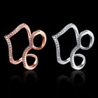 Rose Gold Platinum Plated Fashion Ring AAA Zirconia Women knuckle B310