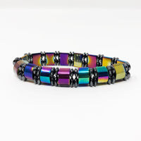 Electroplated Hematite Non-Magnetic Bracelet Unisex Adjustable Size X46