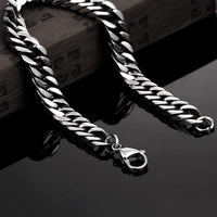 Stainless Steel Bracelet 8 Inches 7MM Lobster L418