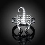 Sterling Silver Plated Fashion Ring Women Scorpion B383