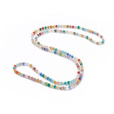 Electroplate Faceted Abacus Set Beaded Necklace Stretch Bracelet Seed 31" P763