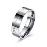 Stainless Steel Band Fashion Wedding Ring Men's Unisex B465