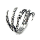 Alloy Finger Ring Claw Adjustable Antique Silver Size 8 Adjustable 18mm P432