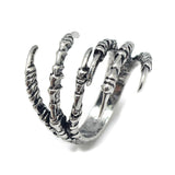 Alloy Finger Ring Claw Adjustable Antique Silver Size 8 Adjustable 18mm P432