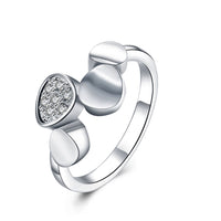 Sterling Silver Plated Fashion Ring AAA Zirconia Women B397