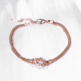 Rose Gold Plated Bracelet Lobster 7.5 Inches 13MM L160