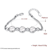 Platinum Plated Bracelet Lobster 7 Inches 13MM  L163