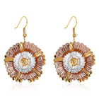 Rose Gold Plated Earrings Chandelier Fish Hook Clasp L635