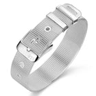 Unisex Women's Sterling Silver Bangle Bracelet Adjustable Size" L103-9