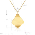 Yellow Gold Plated Necklace Pendant Drop 19 Inches 1MM Lobster Clasp B259