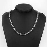 Stainless Steel Necklace Chain Wheat Chain 23 Inches 6MM Lobster Clasp B247