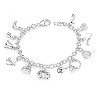 Sterling Silver Plated Bracelet Lobster 7 Inches 3.3MM L149