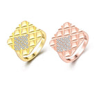 Rose Gold Plated Fashion Ring AAA Zirconia Women  B258