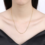 Yellow Gold Plated Necklace Chain 20 Inches 1MM Lobster Clasp B312