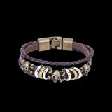 Leather Bracelet Handmade  8 Inches 16MM Hook  L489