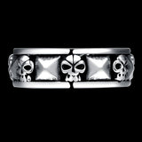 Stainless Steel Vintage Antique Gothic Biker Tribal Ring Black Men's Unisex B229