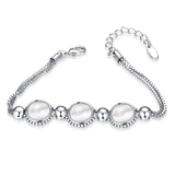 Platinum Plated Bracelet Lobster 7 Inches 13MM  L163