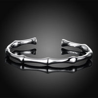 Sterling Silver Plated Bracelet Adjustable 6MM No Clasp L192