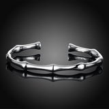 Sterling Silver Plated Bracelet Adjustable 6MM No Clasp L192