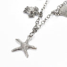 Brass Charm Anklet Bracelet Alloy Charms Stainless Steel Findings Ocean 9.2"  Z2
