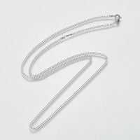 Stainless Steel Chain Necklaces Lobster Silver 23.62 inches 60cm Z666