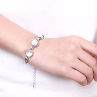 Platinum Plated Bracelet Lobster 7 Inches 13MM  L163