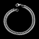 Stainless Steel Bracelet 8 Inches 7MM Lobster L418