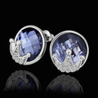 White Gold Zirconia Stud Earrings L73