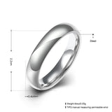 Stainless Steel Band Wedding Ring Mens Women Unisex B421